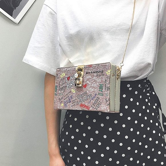 Boutique 9 Handbags - Van Caro Women Girls Box Clutch Crossbody Shoulder